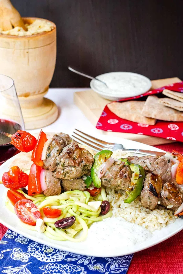 Beef Souvlaki - Greek Steak Kabobs