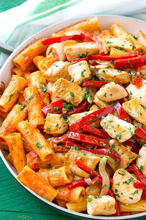 Chicken Riggies (Spicy Chicken Rigatoni)