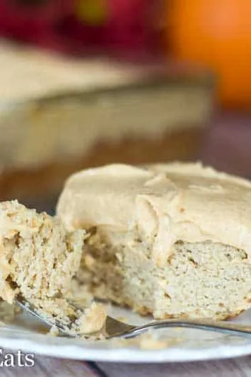Coconut Flour Cake with Pumpkin Ricotta Cream