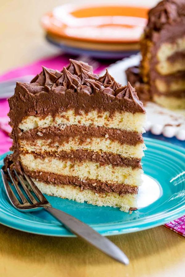 Gluten Free Birthday Cake with Chocolate Frosting