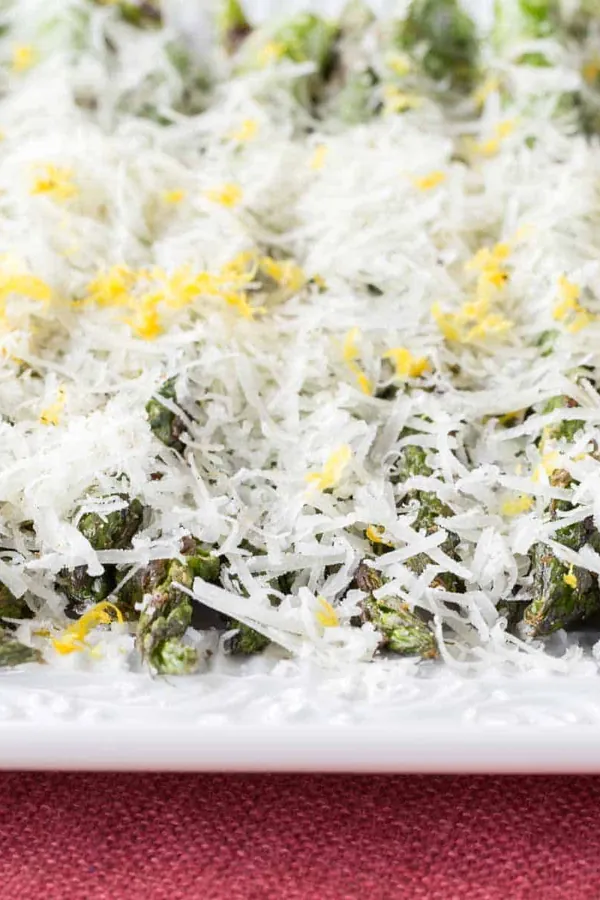 Grilled Asparagus with Lemon and Manchego Cheese