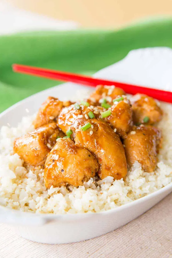 Healthy Crockpot Orange Chicken