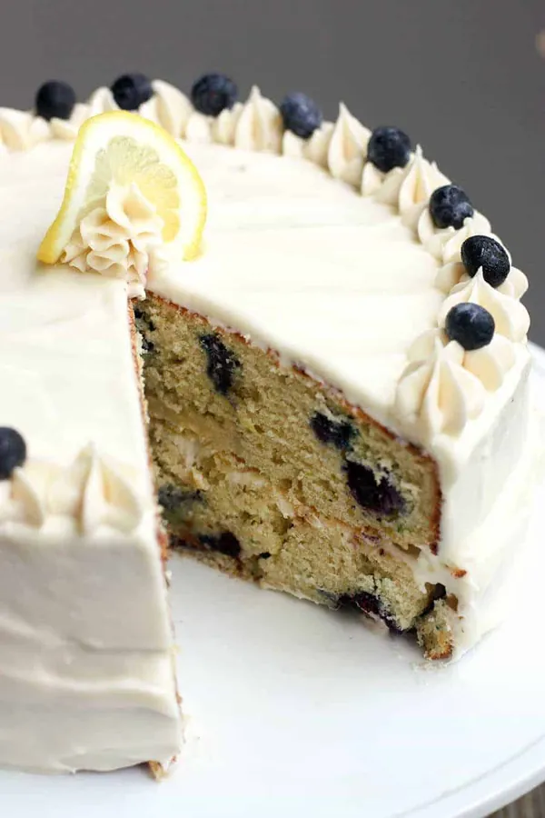 Lemon Blueberry Zucchini Cake