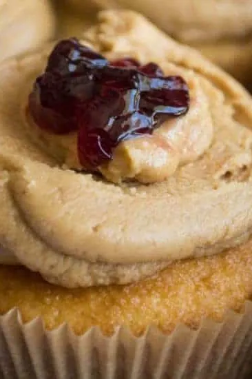 Peanut Butter and Jelly Cupcakes