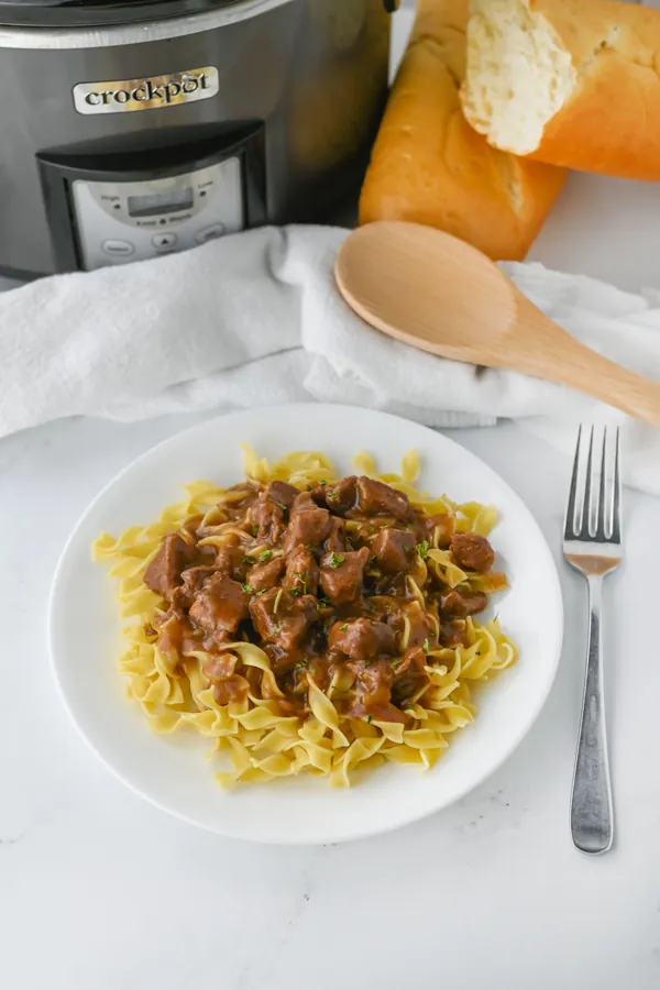 Slow Cooker Beef Tips and Gravy