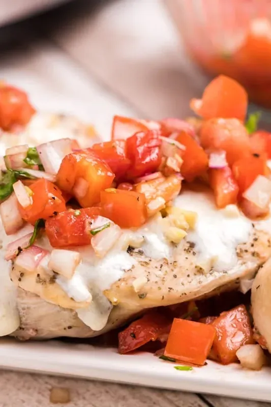 Slow Cooker Bruschetta Chicken