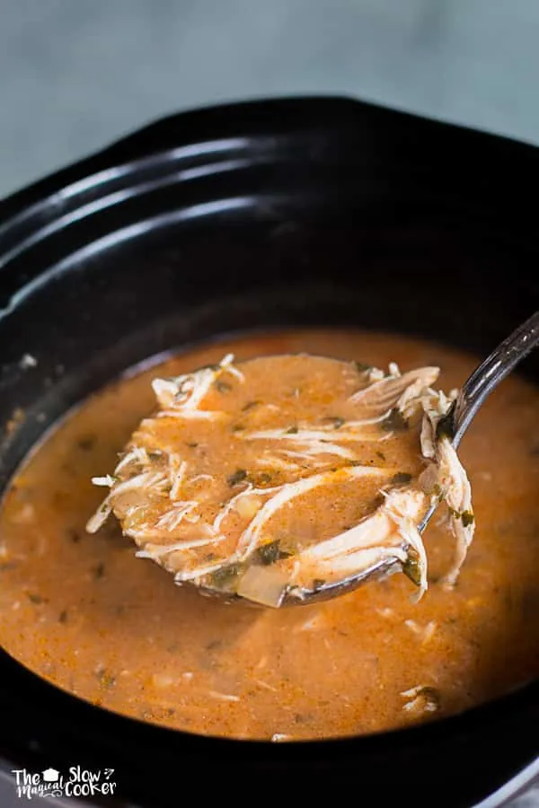 Slow Cooker Chicken Enchilada Soup