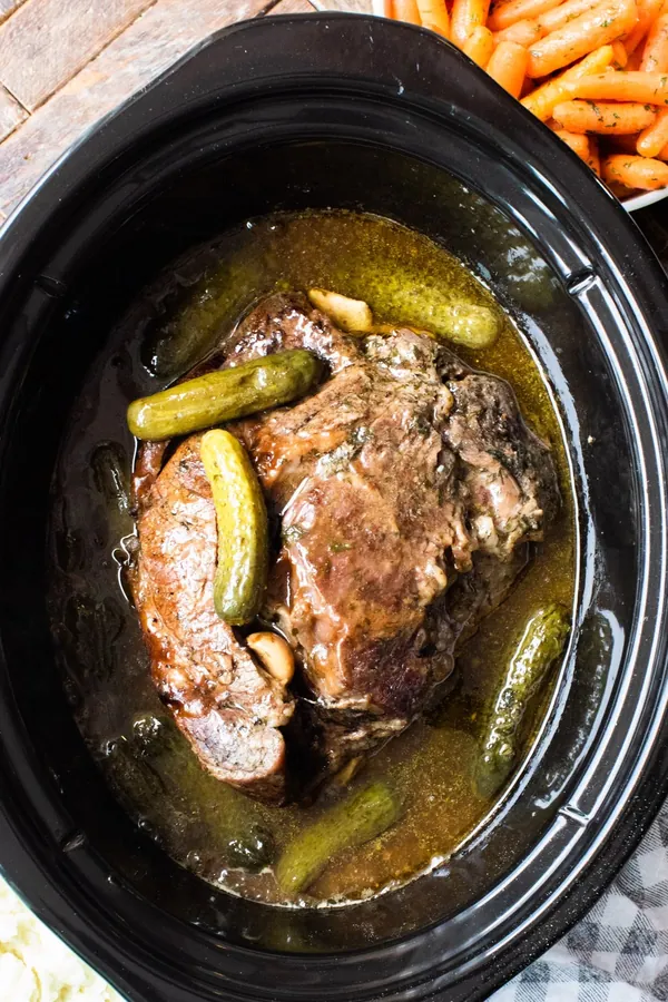 Slow Cooker Dill Pickle Pot Roast