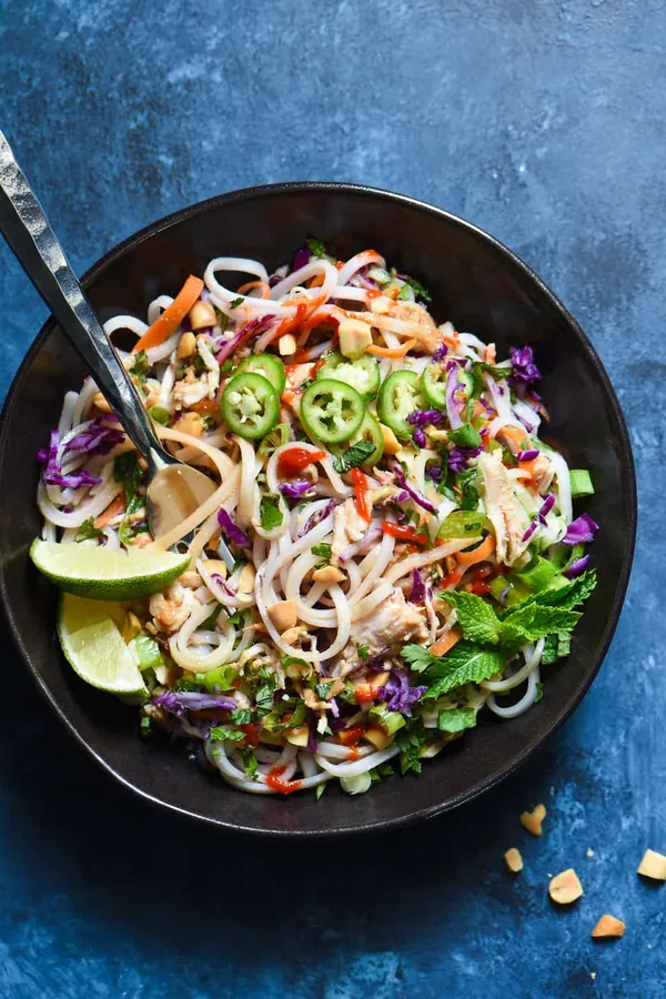 Slow Cooker Thai Turkey Noodle Bowls