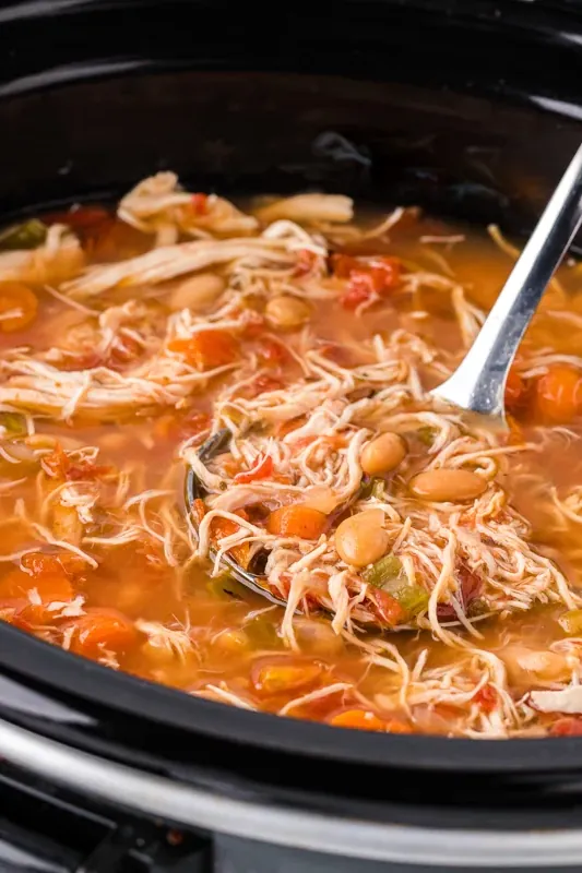 Slow Cooker Tuscan White Bean Soup