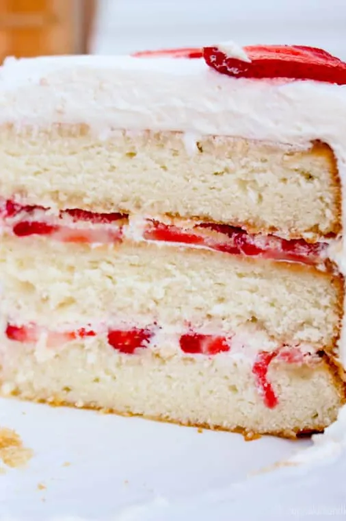Strawberry Whipped Cream Cake