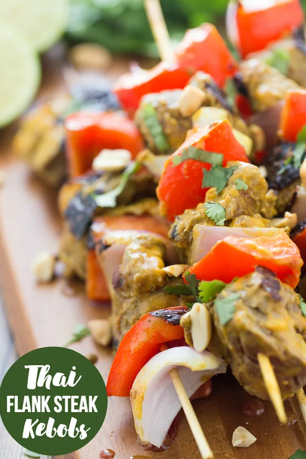 Thai Flank Steak Kebobs