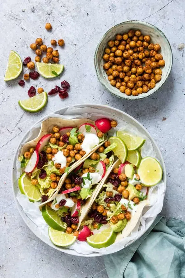 Air Fryer Chickpea Tacos