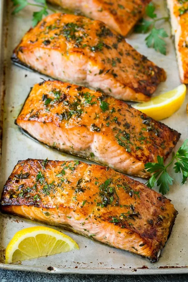 Broiled Salmon