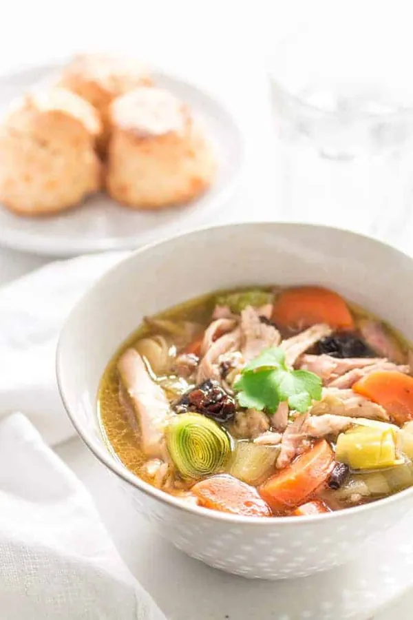 Chicken And Leek Soup - aka Cock-a-Leekie Soup