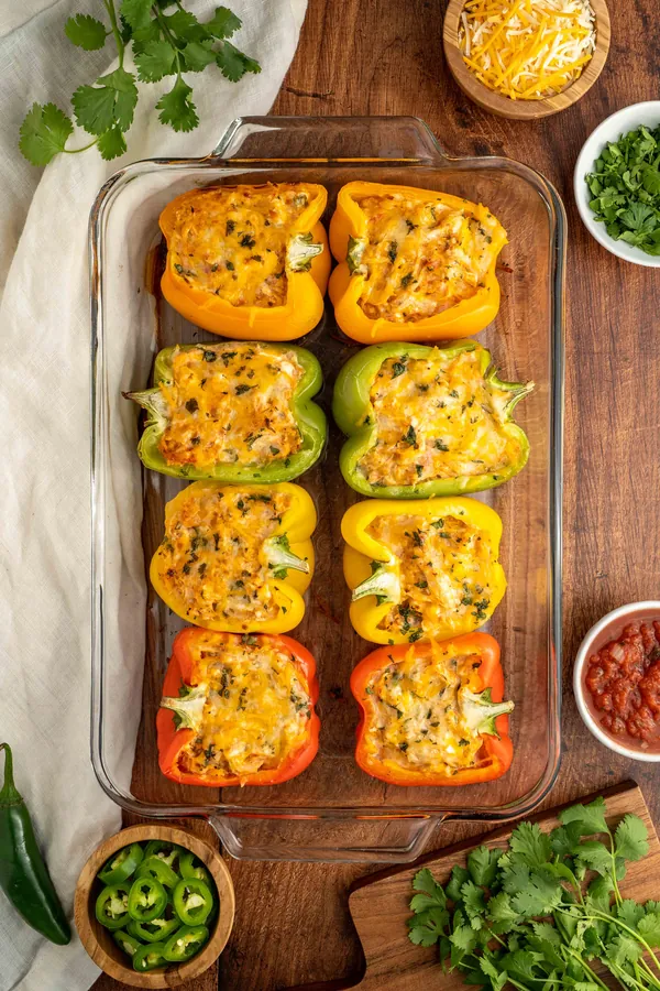 Creamy Chicken Stuffed Peppers Recipe