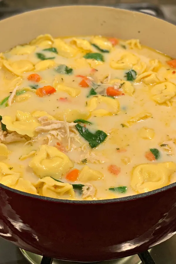 Creamy Chicken Tortellini Soup