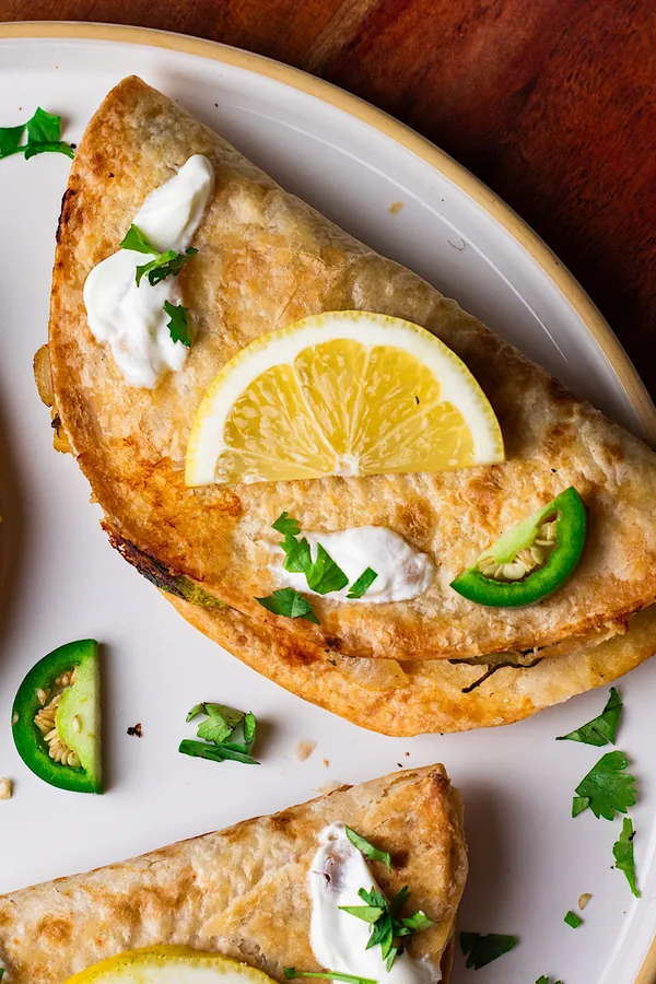 Crispy Baked Zucchini Feta Tacos
