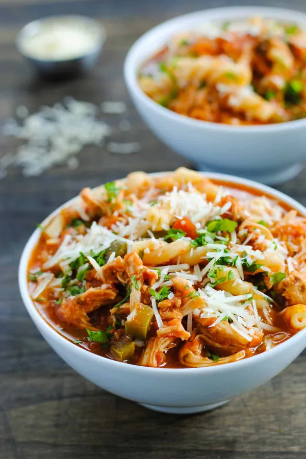 Crockpot Chicken Parmesan Soup (Slow Cooker)