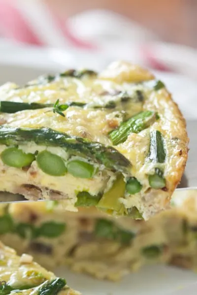 Crustless Asparagus Quiche
