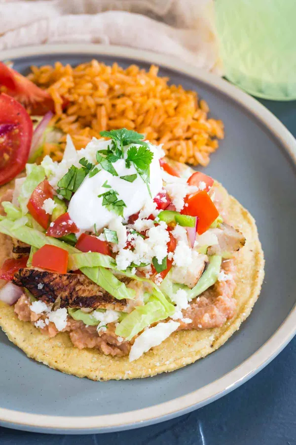 Easy Chicken Tostadas