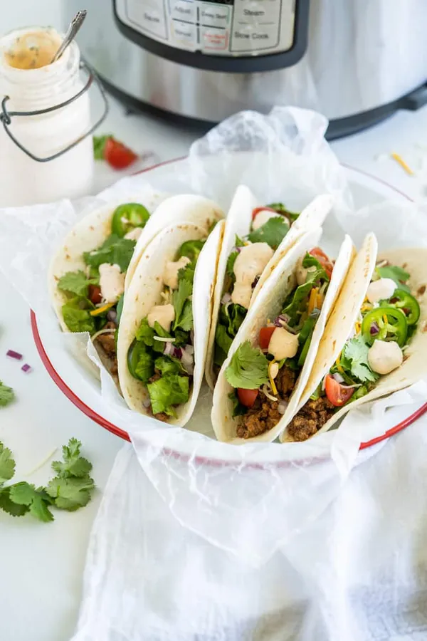 Easy Instant Pot Ground Beef Tacos