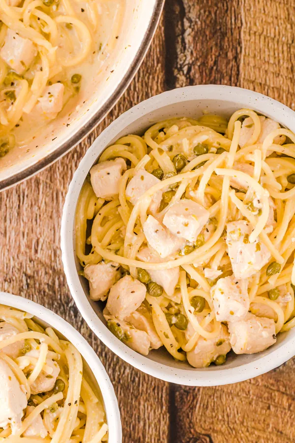 Easy Lemon Chicken Piccata Pasta