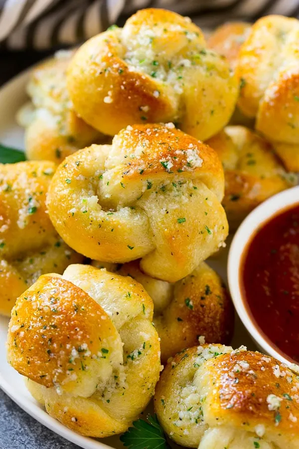 Garlic Knots with Parmesan