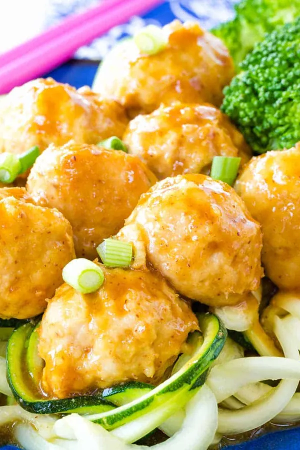 General Tso's Chicken Meatballs