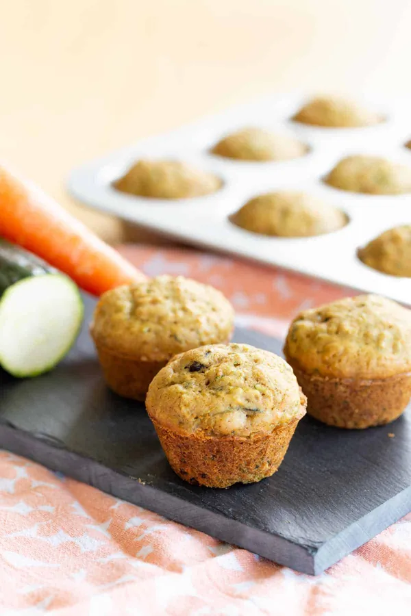 Gluten Free Carrot Zucchini Muffins