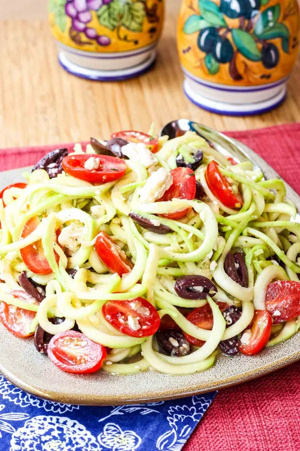 Greek Zoodles Salad