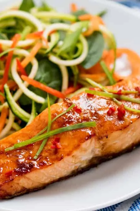 Honey Garlic Baked Salmon