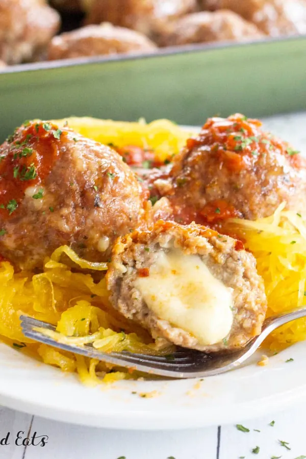 Mozzarella Stuffed Meatballs