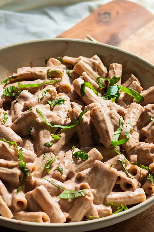 Purple Cauliflower Cottage Cheese Pasta (high protein)