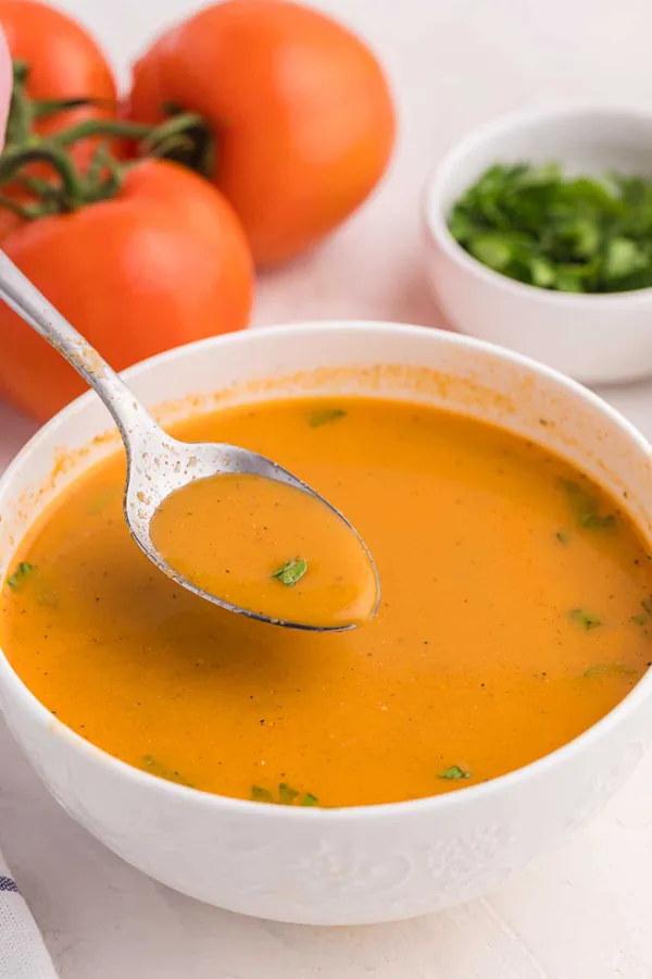 Roasted Garlic & Tomato Soup