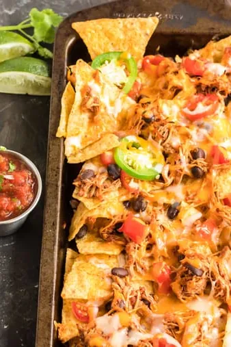 Sheet Pan Chicken Nachos