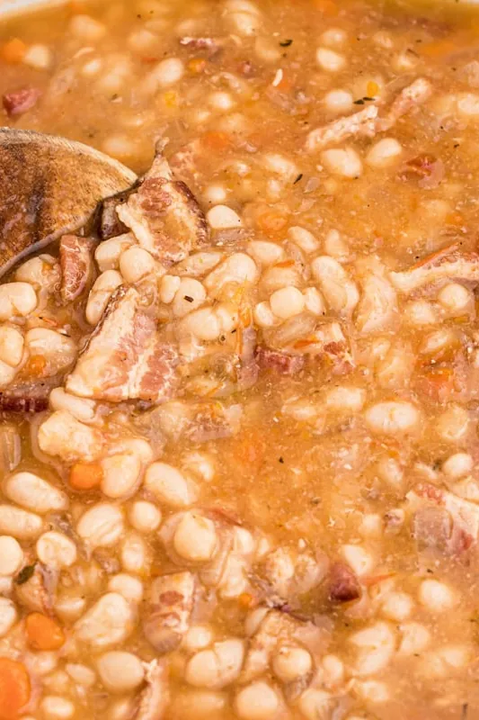 Slow Cooker Bean and Bacon Soup