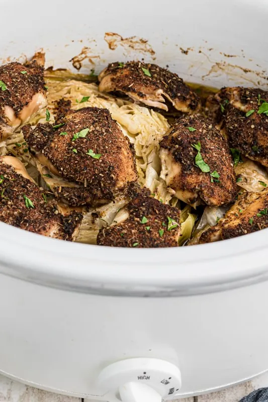 Slow Cooker Chicken and Cabbage