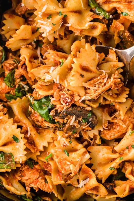 Slow Cooker Chicken Bacon Pasta