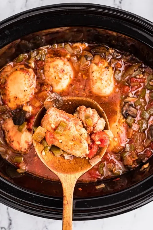 Slow Cooker Chicken Cacciatore