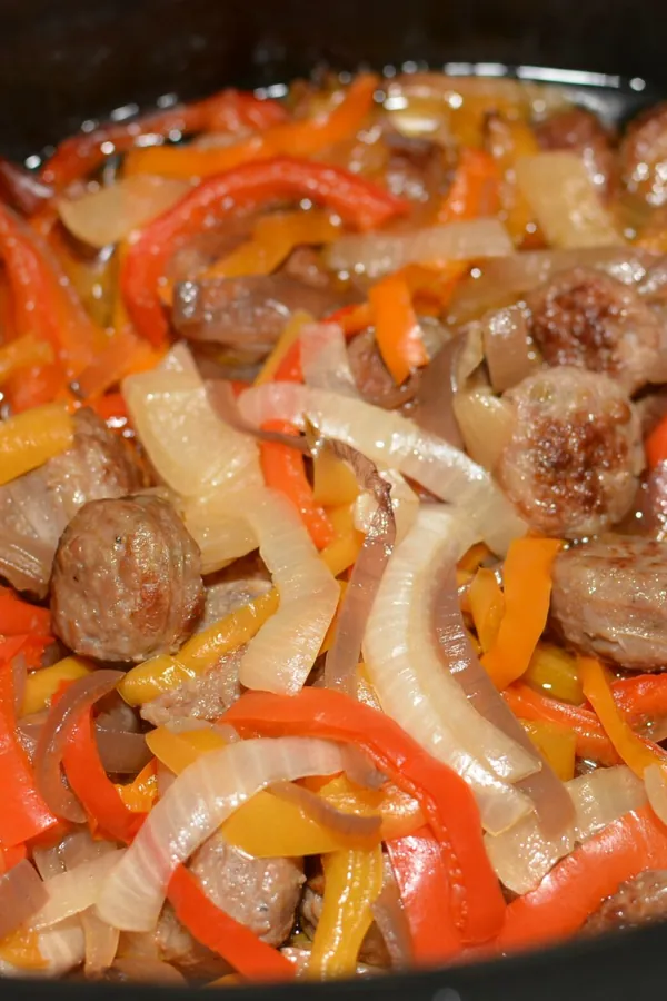 Slow Cooker Sausage and Peppers