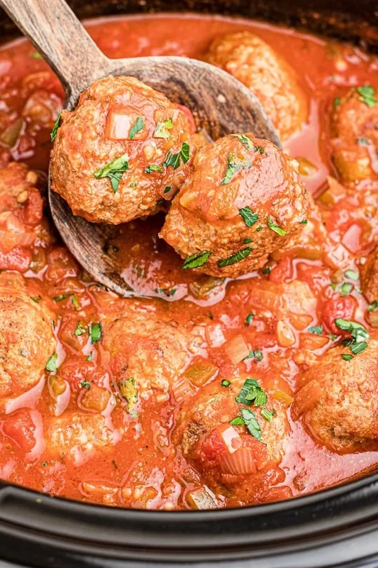 Slow Cooker Turkey Meatballs