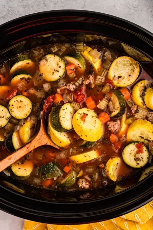 Slow Cooker Zucchini Soup