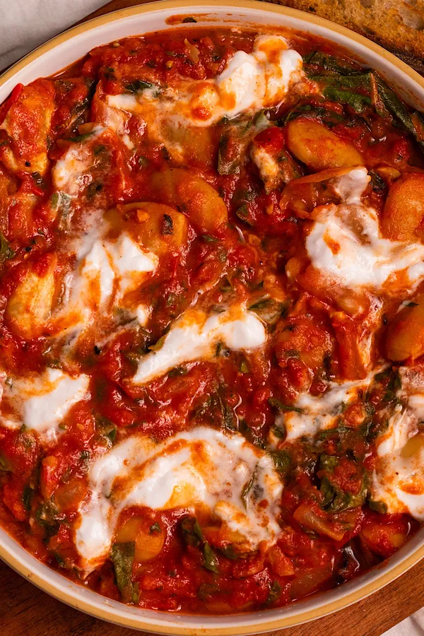 Spicy Harissa Butter Bean Stew (vegan)