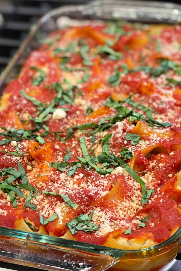 Spinach and Cheese Stuffed Shells