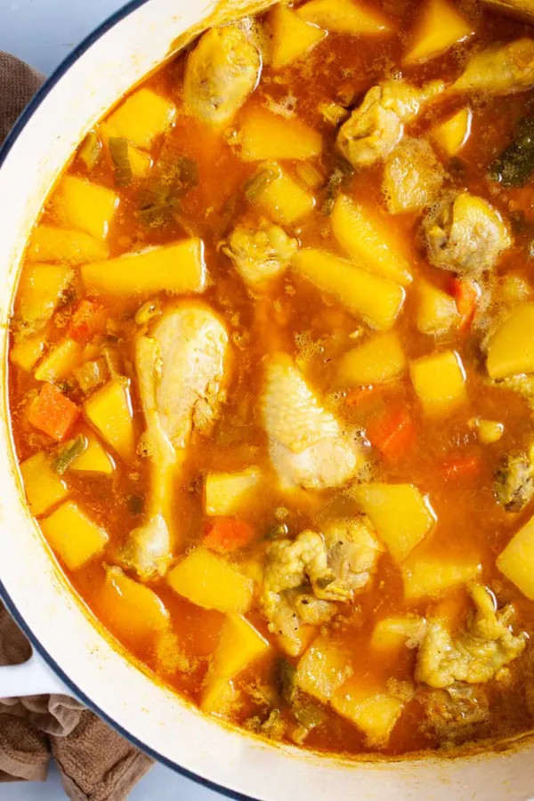 Swede Soup (Rutabaga) With Chicken Legs