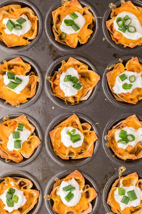 Taco Wonton Cups