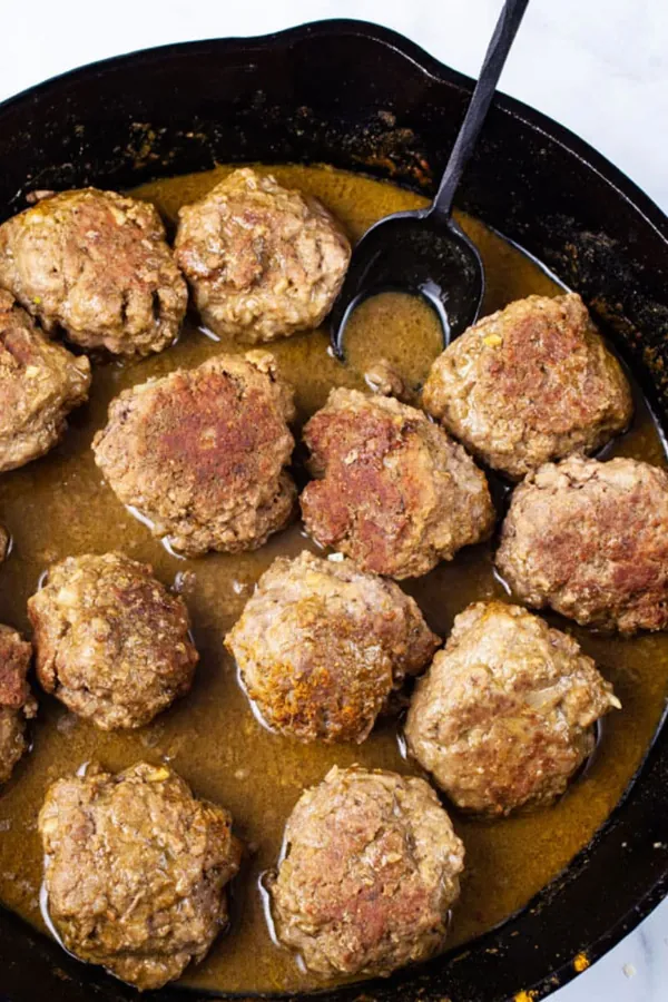 Tender Bison Meatballs