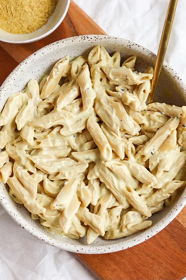 vegan silken tofu mac and cheese (panera copy)