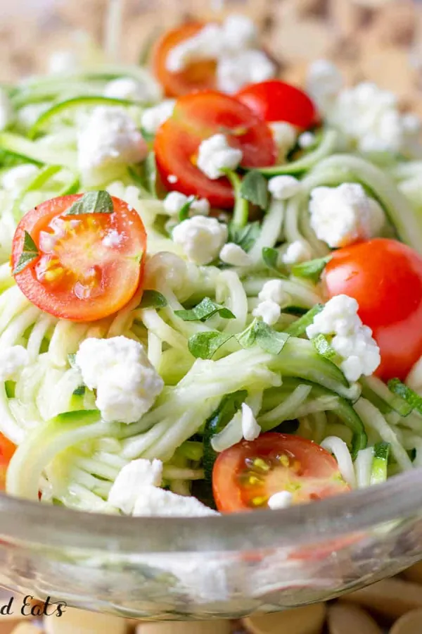Zucchini Salad with Lemon and Feta